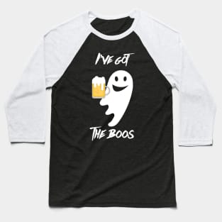 'I've Got The Boos' Ghost (Beer Edition) Baseball T-Shirt